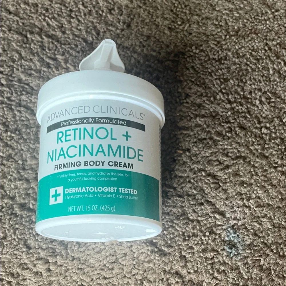 Advanced Clinicals Retinol + Niacinamide Firming Body Cream — White & Teal